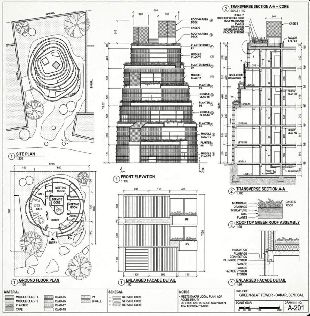 Circular Earth Shelter with Rooftop Garden — Dakar,&nbsp;Senegal